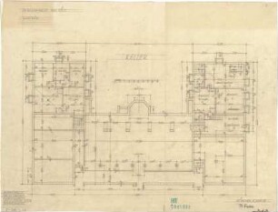 Fischer, Theodor; Bad Tölz (Bayern); Gewerbehalle - Grundriss Keller