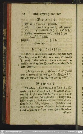 IIter Lehrsatz von der Deckung der Dreyecke
