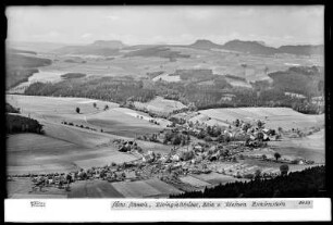 Sächsische Schweiz, Kleingießhübel, Blick vom kleinen Zschirnstein