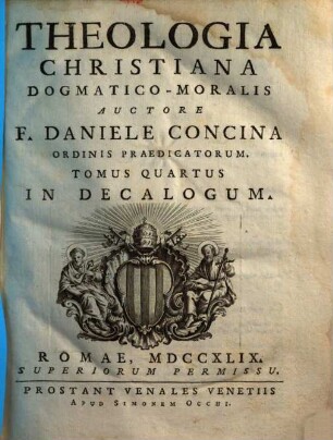 Theologia Christiana Dogmatico-Moralis, 4