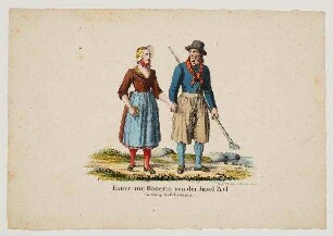 Trachten - Bauer und Bäuerin von Poel