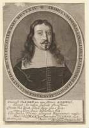 Adam Volckmann, Ratskonsulent und Brandenburgischer Lehenpropst; geb. 2. Januar 1616; gest. 23. März 1664
