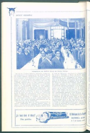 Desde Rosario : Inauguración del Edificio Social del Centro Gallego