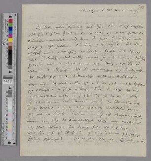 Brief an Charles de Villers