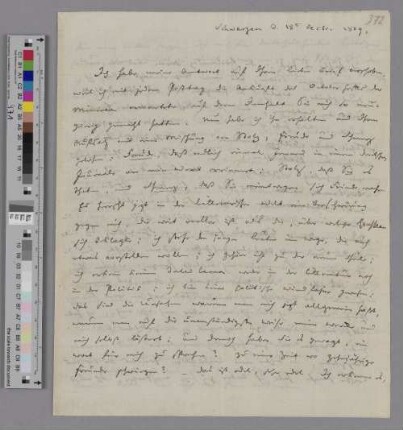 Brief an Charles de Villers