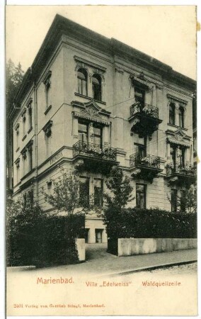 Marienbad. Villa Edelweiß