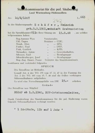 Schäfer, Heinrich