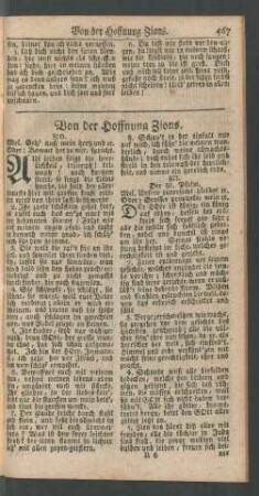 Von der Hoffnung Zions