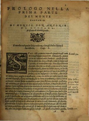 ... Parte Del Monte Calvario, 1. Prima Parte ...