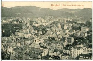 Karlsbad. Blick vom Hirschensprung