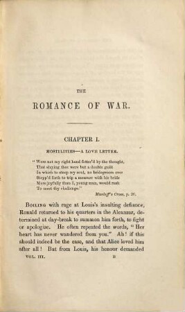 The romance of war: or, The highlanders in Spain : in three volumes. 3