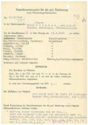 Bracher, Willi Eugen