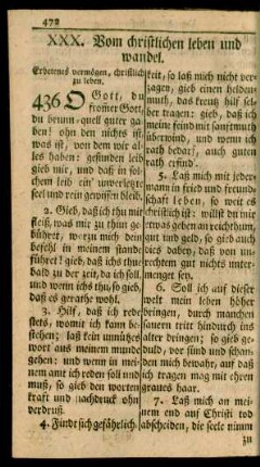 XXX. Vom christlichen leben und wandel