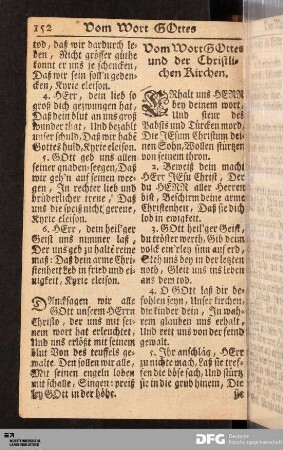 Vom Wort GOttes und der Christlichen Kirchen.