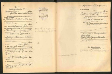 Standesamtsbuch der Stadt Aschaffenburg: Eheschließungen 252/1930 - 130/1931