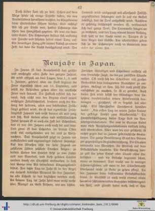 Neujahr in Japan.