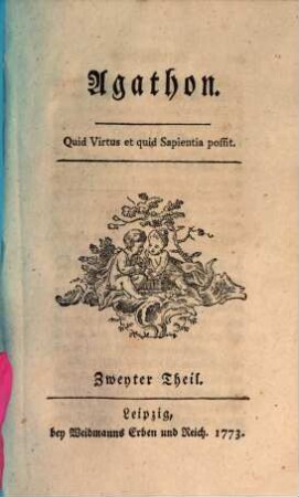 Agathon, Zweiter Theil