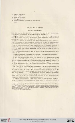 Notices de papyrus (Planches XCVIII - CLXXXIV)