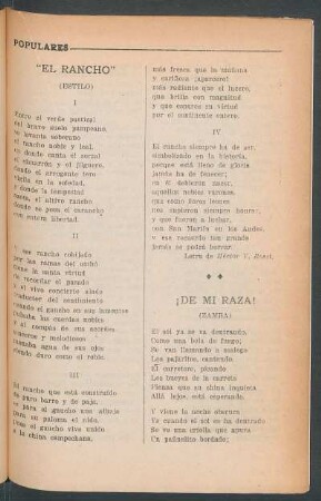 "El rancho" : (Estilo)