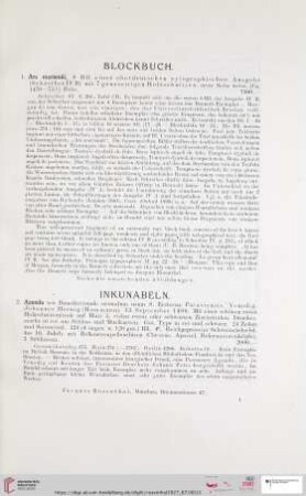 Inkunabeln (Nr. 2 - 180)