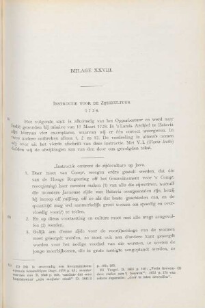 Bijlage XXVIII. Instructie ..., 1728