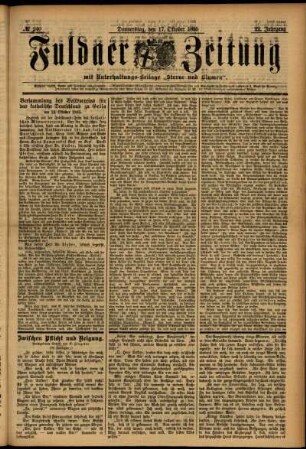 Ausgabe vom Donnerstag, den 17. Oktober 1895.