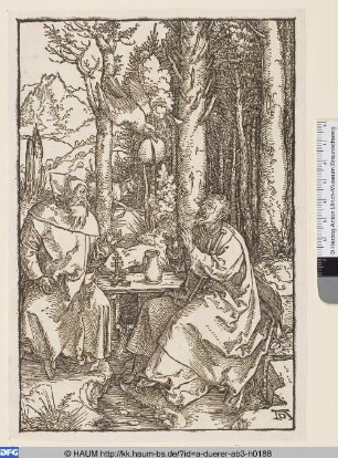 Die heiligen Einsiedler Antonius und Paulus
