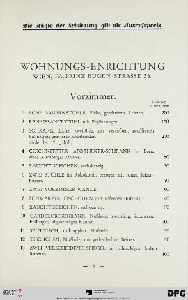 Vorzimmer (Nr. 1-24)