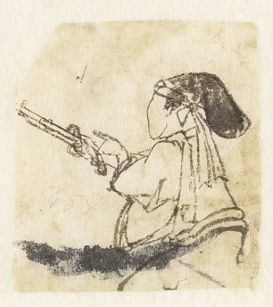 Mann mit Pistole