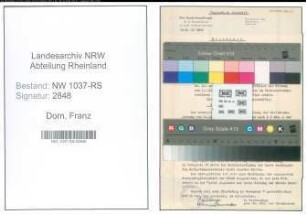 Entnazifizierung Franz Dorn , geb. 21.06.1905 (Polizeibeamter)