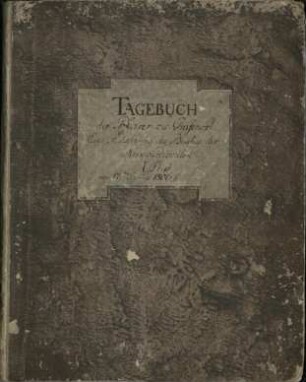 Tagebuch der Pfarrer zu Grafenort : eine Fortsetzung des Buches der Merkwürdigkeiten : 1. Heft vom 17ten Junius 1806 bis 1834 : A. R. No 2. Pf.. - A.