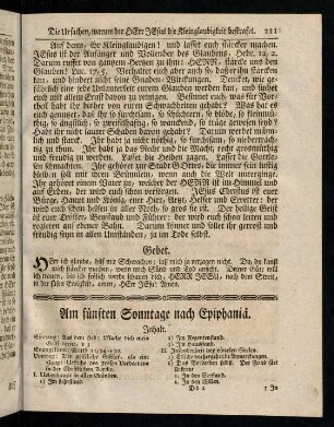211-226, Am fuenften Sonntage nach Epiphaniae