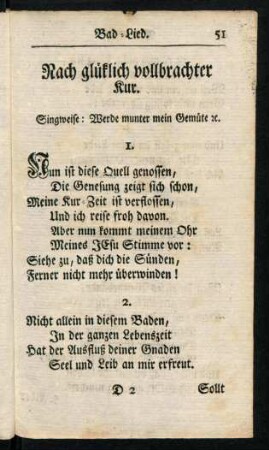 51-54, Nach glüklich vollbrachter Kur.