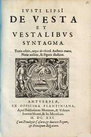 Iusti Lipsi de vesta et vestalibus syntagma