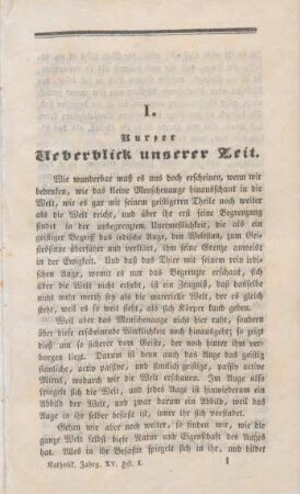 1-38 Kurzer Überblick unserer Zeit