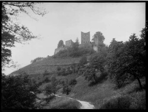 Oberkirch Schauenburg - Burgruine Gesamtansicht von Süden