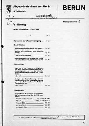 Nr. 5, 11. Mai 1989