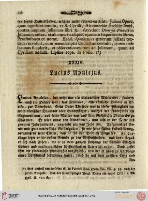 119 XXXIV. Lucius Apuleius
