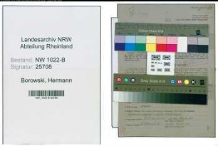 Entnazifizierung Hermann Borowski , geb. 05.06.1888 (Schreiner)