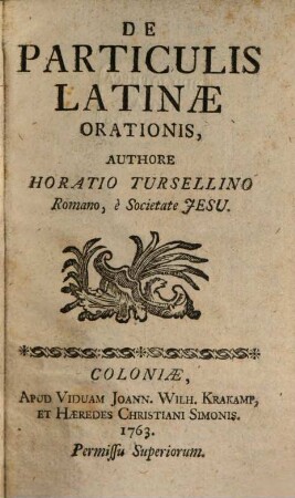 De particulis latinae orationis libellus