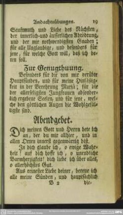 Abendgebet