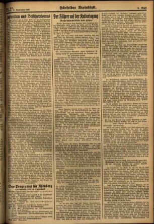 Dritte Ausgabe vom Freitag, den 11. September 1936.