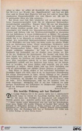 32: Die deutsche Dichtung und das Ausland