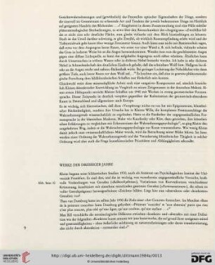 Werke der dreissiger Jahre