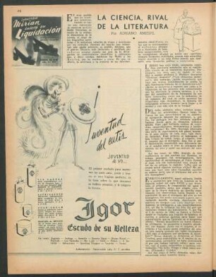 La ciencia, rival de la literatura