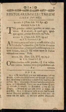 3-37, Epistolarum Selectarum. Liber Primus.