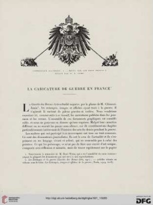 5. Pér. 3.1921: La caricature de guerre en France