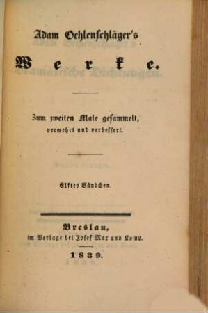 Adam Oehlenschlägers dramatische Dichtungen, 9. Aladdin oder die Wunderlampe ; 2. Theil