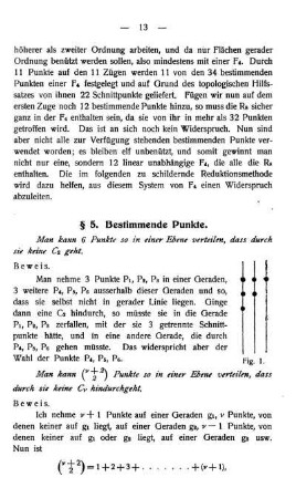 § 5. Bestimmende Punkte.