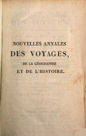 Nouvelles annales des voyages. 9, 9. 1821